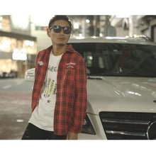 画像をギャラリービューアに読み込む, DOWBL/ ダブル/ Insane Rhombus Logo Check Shirt  【全2色】