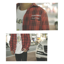 画像をギャラリービューアに読み込む, DOWBL/ ダブル/ Insane Rhombus Logo Check Shirt  【全2色】