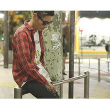 画像をギャラリービューアに読み込む, DOWBL/ ダブル/ Insane Rhombus Logo Check Shirt  【全2色】