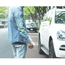 画像をギャラリービューアに読み込む, DOWBL/ ダブル/ Dual Texture Neon Logo Denim Shirt  【全2色】