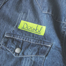 画像をギャラリービューアに読み込む, DOWBL/ ダブル/ Dual Texture Neon Logo Denim Shirt  【全2色】