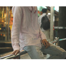 画像をギャラリービューアに読み込む, DOWBL/ ダブル/ Kiss Logo Pleasant Linen Shirt  【全1色】