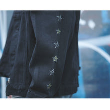画像をギャラリービューアに読み込む, DOWBL/ ダブル/ Cruisy Star Damage Black Denim JKT  【全1色】