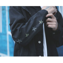 画像をギャラリービューアに読み込む, DOWBL/ ダブル/ Cruisy Star Damage Black Denim JKT  【全1色】