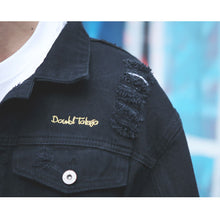 画像をギャラリービューアに読み込む, DOWBL/ ダブル/ Cruisy Star Damage Black Denim JKT  【全1色】