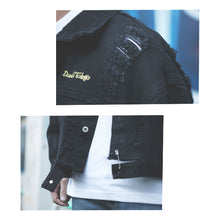 画像をギャラリービューアに読み込む, DOWBL/ ダブル/ Cruisy Star Damage Black Denim JKT  【全1色】