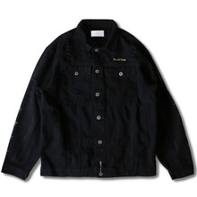 画像をギャラリービューアに読み込む, DOWBL/ ダブル/ Cruisy Star Damage Black Denim JKT  【全1色】