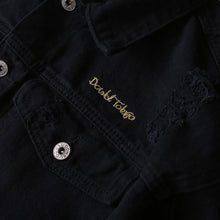 画像をギャラリービューアに読み込む, DOWBL/ ダブル/ Cruisy Star Damage Black Denim JKT  【全1色】