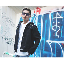 画像をギャラリービューアに読み込む, DOWBL/ ダブル/ Cruisy Star Damage Black Denim JKT  【全1色】