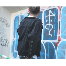 画像をギャラリービューアに読み込む, DOWBL/ ダブル/ Cruisy Star Damage Black Denim JKT  【全1色】