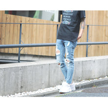 画像をギャラリービューアに読み込む, DOWBL/ ダブル/ Vintage Hole Clash Denim  【全1色】
