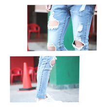 画像をギャラリービューアに読み込む, DOWBL/ ダブル/ Vintage Hole Clash Denim  【全1色】