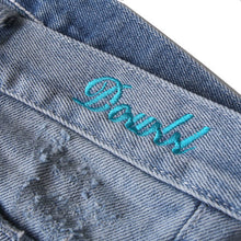 画像をギャラリービューアに読み込む, DOWBL/ ダブル/ Blue Kiss Logo Damage Skinny Denim  【全1色】