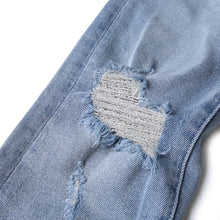 画像をギャラリービューアに読み込む, DOWBL/ ダブル/ Blue Kiss Logo Damage Skinny Denim  【全1色】