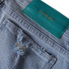 画像をギャラリービューアに読み込む, DOWBL/ ダブル/ Blue Kiss Logo Damage Skinny Denim  【全1色】