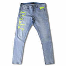 画像をギャラリービューアに読み込む, DOWBL/ ダブル/ The Sole Neon Color Logo Skinny Denim  【全1色】