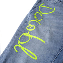 画像をギャラリービューアに読み込む, DOWBL/ ダブル/ The Sole Neon Color Logo Skinny Denim  【全1色】