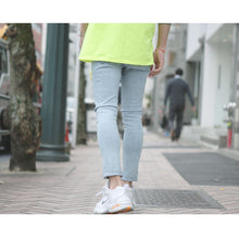 画像をギャラリービューアに読み込む, DOWBL/ ダブル/ The Sole Neon Color Logo Skinny Denim  【全1色】