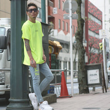 画像をギャラリービューアに読み込む, DOWBL/ ダブル/ The Sole Neon Color Logo Skinny Denim  【全1色】