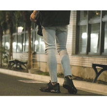 画像をギャラリービューアに読み込む, DOWBL/ ダブル/ Different Neon Color Logo Damage Skinny Denim  【全1色】