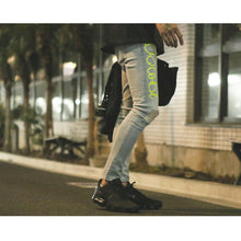 画像をギャラリービューアに読み込む, DOWBL/ ダブル/ Different Neon Color Logo Damage Skinny Denim  【全1色】