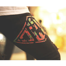 画像をギャラリービューアに読み込む, DOWBL/ ダブル/ Resort Rhombus Damage Skinny Black Pants  【全1色】