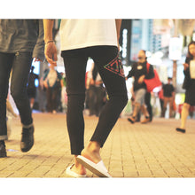 画像をギャラリービューアに読み込む, DOWBL/ ダブル/ Resort Rhombus Damage Skinny Black Pants  【全1色】