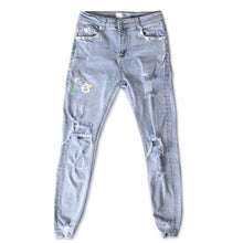 画像をギャラリービューアに読み込む, DOWBL/ ダブル/ Hologram Logo Clash Skinny Denim  【全1色】
