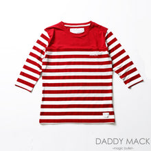 画像をギャラリービューアに読み込む, DADDY MACK/ダディーマック/切り替えボーダー七分TEE【5/16】【あす楽対応】