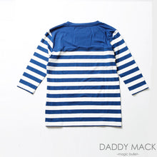 画像をギャラリービューアに読み込む, DADDY MACK/ダディーマック/切り替えボーダー七分TEE【5/16】【あす楽対応】