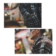 画像をギャラリービューアに読み込む, Subtle Gold Logo Checked Coat