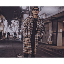 画像をギャラリービューアに読み込む, Subtle Gold Logo Checked Coat