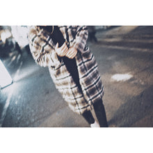 画像をギャラリービューアに読み込む, Subtle Gold Logo Checked Coat