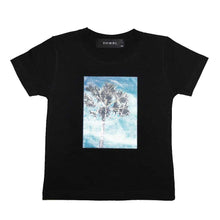 画像をギャラリービューアに読み込む, DOWBL/ダブル/Palm Tree Box Photo Kids Tee【全2色】