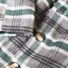 画像をギャラリービューアに読み込む, Subtle Gold Logo Checked Coat