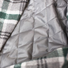 画像をギャラリービューアに読み込む, Subtle Gold Logo Checked Coat