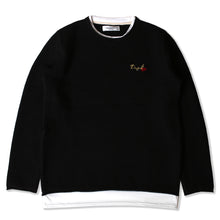 画像をギャラリービューアに読み込む, Attractive Kiss Logo Layered Knitsew