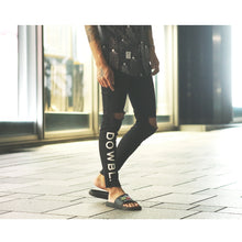 画像をギャラリービューアに読み込む, DOWBL/ ダブル/ Legit Damage Logo Black Skinny Pants【全1色】