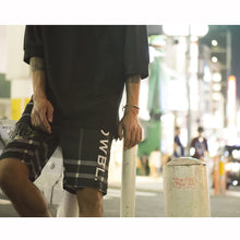 画像をギャラリービューアに読み込む, DOWBL/ ダブル/ Chic Botanical Logo Crossing Pattern Shorts