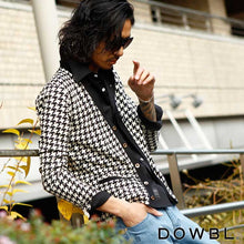 画像をギャラリービューアに読み込む, 【完売御礼】DOWBL ダブル  千鳥柄カーデ【1/2】【あす楽対応】