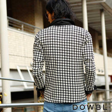 画像をギャラリービューアに読み込む, 【完売御礼】DOWBL ダブル  千鳥柄カーデ【1/2】【あす楽対応】