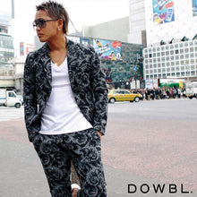 画像をギャラリービューアに読み込む, 【完売御礼】DOWBL ダブル ペイズリーパターンテーラードジャケット【2/13】【あす楽対応】
