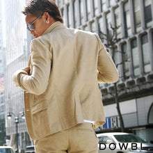 画像をギャラリービューアに読み込む, DOWBL ダブル  リネンテーラードジャケット【2/21】【あす楽対応】