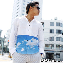 画像をギャラリービューアに読み込む, DOWBL ダブル SKYプリントシャツ【4/8】【あす楽対応_近畿】