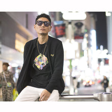 画像をギャラリービューアに読み込む, Modish Gold Logo knit Blouson