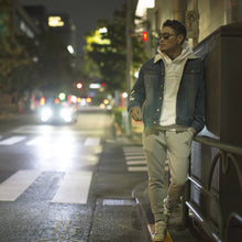 画像をギャラリービューアに読み込む, B.S Logo Sleeve Denim BoaJacket