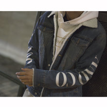画像をギャラリービューアに読み込む, B.S Logo Sleeve Denim BoaJacket