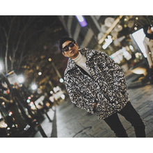 画像をギャラリービューアに読み込む, Reversible Raven Leopard Fur JKT