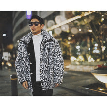 画像をギャラリービューアに読み込む, Reversible Raven Leopard Fur JKT