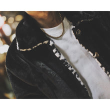 画像をギャラリービューアに読み込む, Reversible Raven Leopard Fur JKT